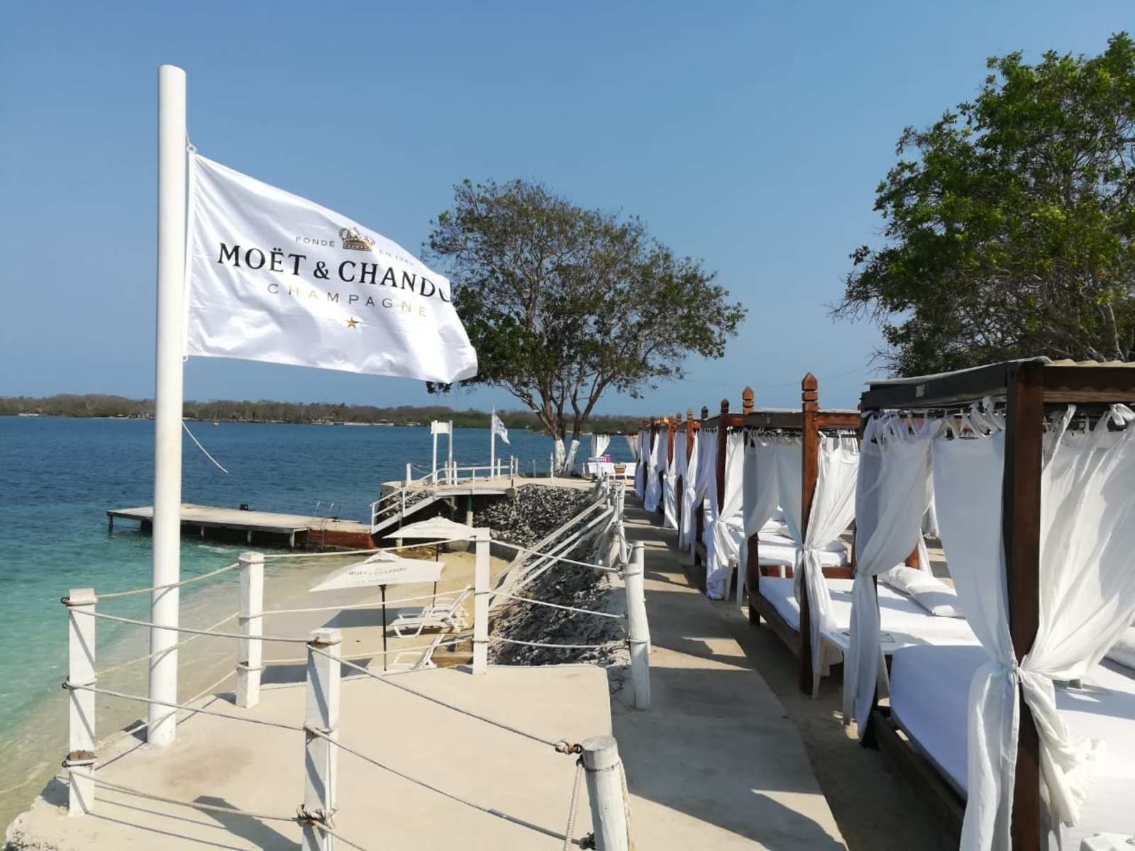 luxury private beach in colombia